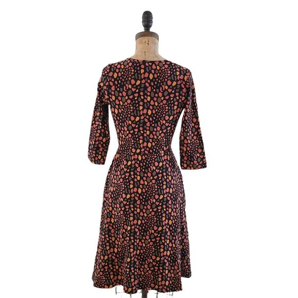 Mata Traders Callie Wrap Dress Pink Spots S NWT - Picture 4 of 5